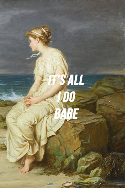 deadlynigthshade:Pretty When You Cry(2014) by lana del rey // Miranda(1875) by john william waterhou