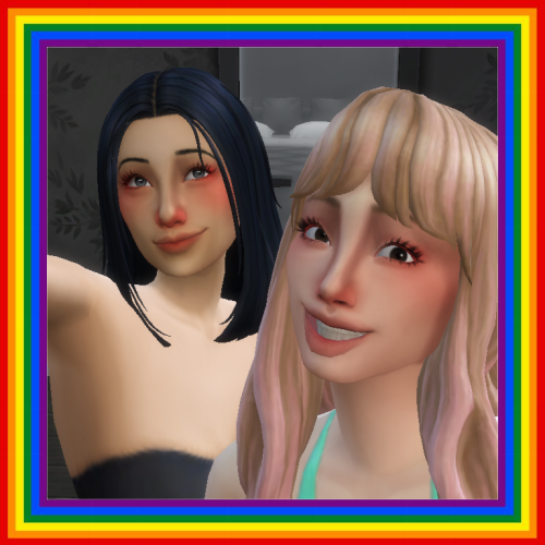 Some of my LGBTQ+ Sims! 1. Noah (Asexual/Bi romantic)2. Moon (Bisexual)3. Cristine (Lesbian)4. 