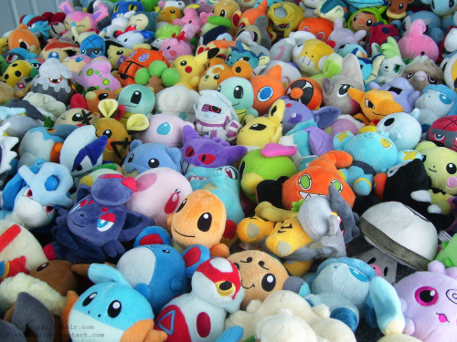 mindlessly-creative:  laspider:  244 Pokedolls <333Ah this took a long time to set up. I had to constantly rearrange them because I ran out of room on my bed to add around 30 more XD Otherwise enjoy this update!  This is exactly what heaven looks like