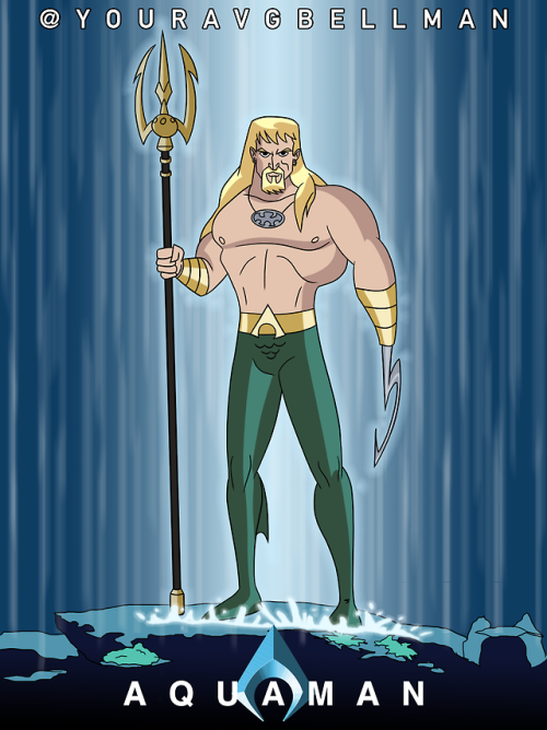 “Aquaman Poster (DCAU Version)” by Justin Bellman