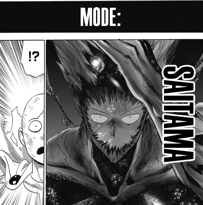 Saitama with garou