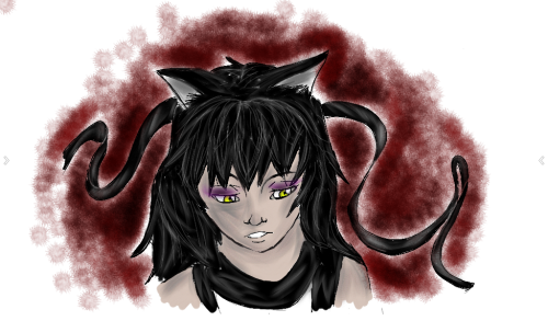 ‘Treated, like a, Worthless animal. ‘ Blake Belladamn- I mean- Belladonna I’m just trying to fiddle around with this art program for my Samsung galaxy tab 3 I have found a love for drawing silky objects