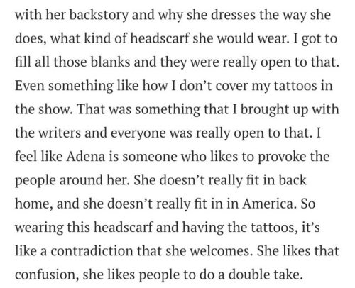 Nikohl Boosheri talking about Adena El-Amin and the Kadena ship