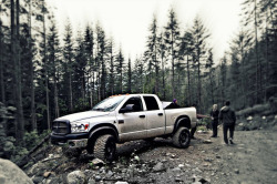 cummins-trucks:  Dodge Ram 2500HD Mickey Thompson Tires and a Cummins Diesel.. by Kovic92 on Flickr.  Reblog, like, follow&hellip;    http://1moreburpee.tumblr.com