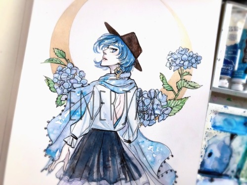 MOON MAKE UP✨ So happy with how my casual style sailor senshi turned out! I used watercolor, ink, an