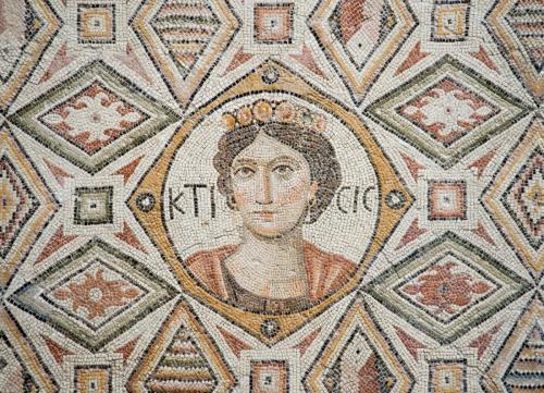 aleyma:Ktisis floor mosaic, made in Antioch, 5th century (source).