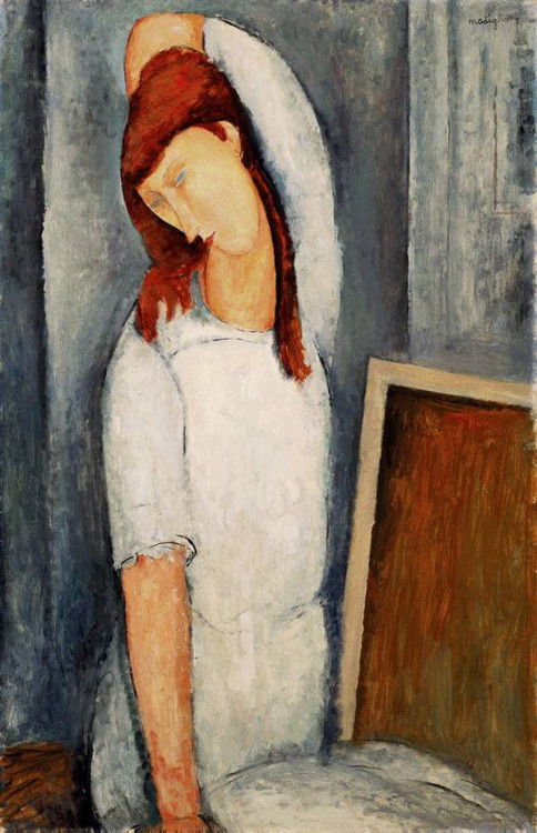 artist-modigliani: Portrait of Jeanne Hebuterne