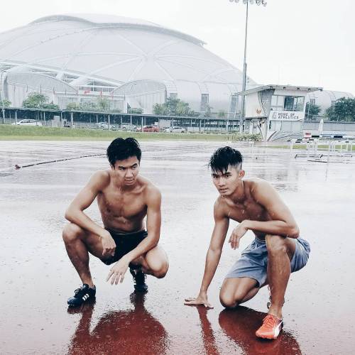 365daysofsexy:Singapore sprinters CALVIN KANG and TIMOTHEE YAP