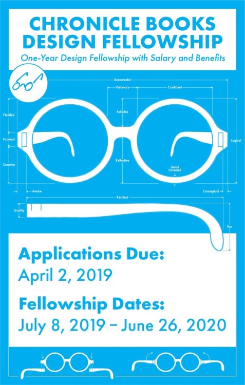 chroniclebooks:Applications are officially OPEN for our 2019-2020 Design Fellowship! Four open posit