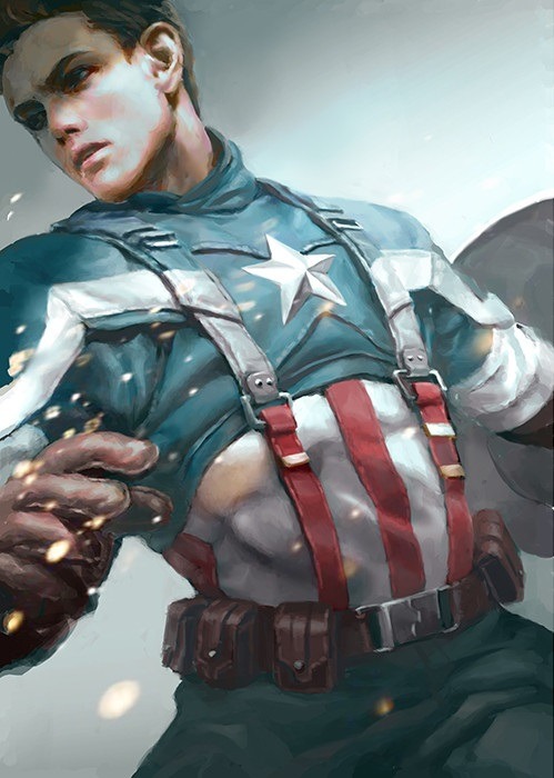 ex0skeletay: Captain America &amp; Winter Soldier by Ar Siu