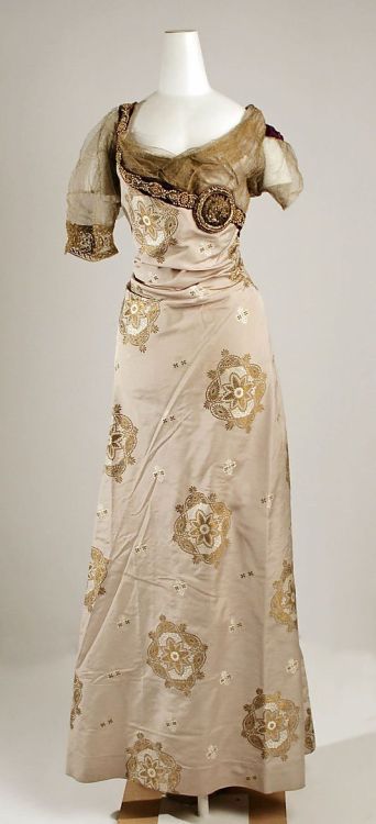 Evening Dress 1912, French, Made of silk