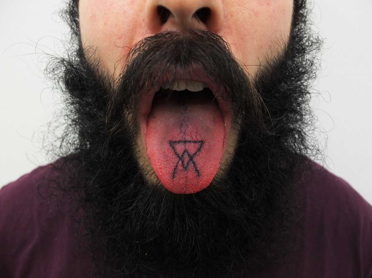 HOKUS POKUS: Handpoked Arsenic tongue tattoo for a friend, not...