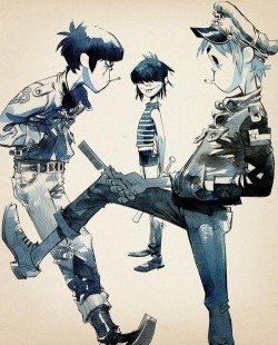 infamous-legacy:  gorillaz 