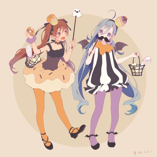 38_colis: お菓子をせびりに来たリベッチオと清霜 https://t.co/91hOTwxP76