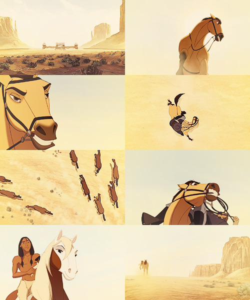 Non-Disney movies - color meme5. Spirit: Stallion of the Cimarron - yellow