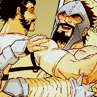 magniflorious:  betterthanlegos:  Pairing —-> James Howlett and Hercules (X-Treme X-Men)  I miss them already. *sniffle* 