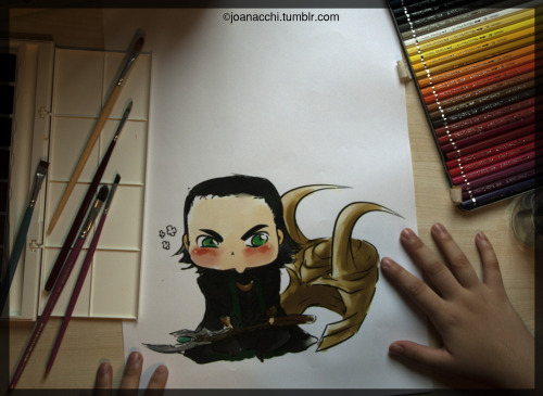 joanacchi:Loki does not like it when people mess with his Helmet.The last illustration is available 