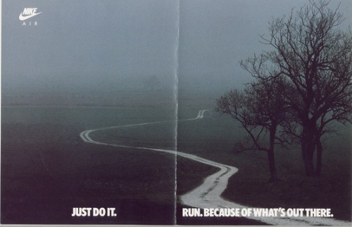 raejin99:chanel-boots:blastingradio:Now that is some vintage sports gothThis ad is very ominous and 