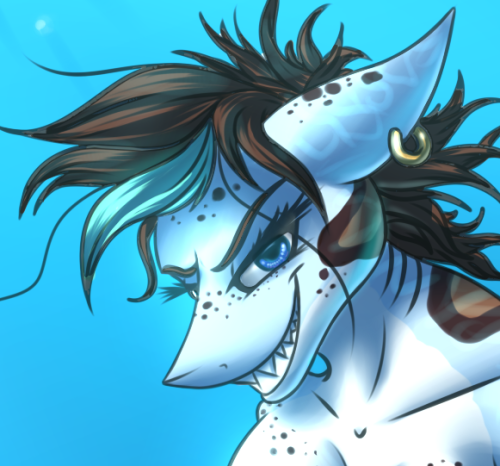 atlas290:  themetalpony:  Commission - MilaMila the shark! Commission for my good friend Atlas290 of his brand new OC Mila the shark gal. In my opinion, she is the sexiest shark out there in the coral reef. you think she´ll bite? I suck at backgrounds