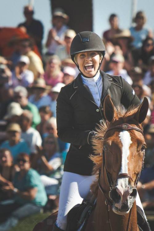 sophiestclair:Ashlee Bond Clarke and Chela LS winners of the AIG $1M Grand Prix at HITS Thermal. Pho