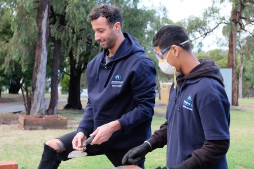 Dan Attended Rowville Secondary College In His Role As An Ambassador For Save The Children Australia