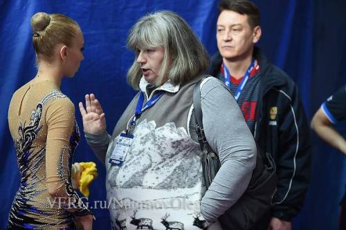 Behind the Scenes of Grand Prix Moscow 2015 Coach and Gymnasts <3