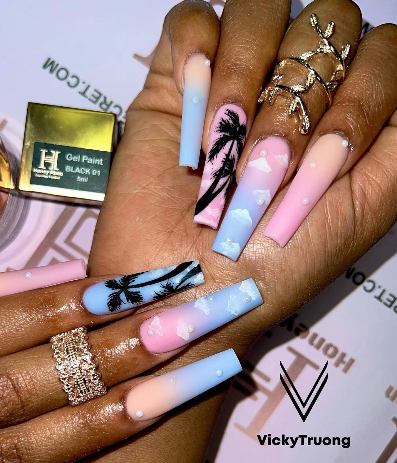 Stylish Belles — Pastel Pink And Blue Summer Ombre Nails 🌴😍 Tap For...