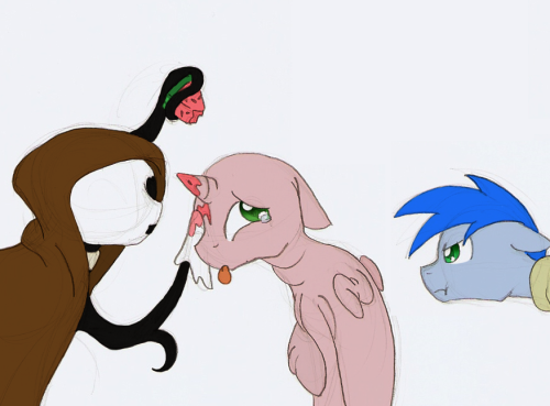 butters-the-alicorn:  Even enemies can form an alliance, for a short while at least, to work together for a common good.   That’s more like it! <3