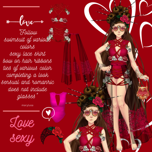  PACK MCL VALENTINES DAY 2021-BY MARYLUSAFinally after 4 days I am exhaustedI made 6 Looks for sucre