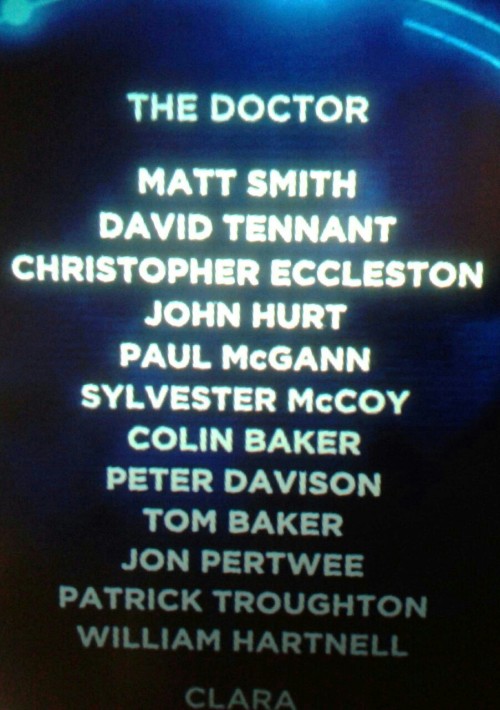 whovianpotterlocked: mrsolearysayswoof: I love how there’s twelve actors listed as one charact