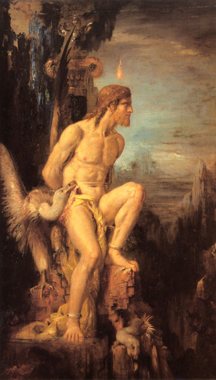 19thcenturyboyfriend:Prometheus, Gustave Moreau