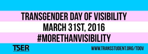 bi-trans-alliance:  March 31 is Trans Day of Visibility  