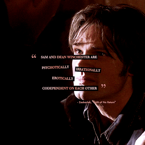 Sam And Dean Both Have Their Stories. But I Always Say That Its About Them Coming Together, Because The