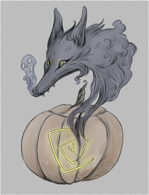 pumpkin / werewolfA were-jack. Life’s been crazy and I’ve sadly had time for Halloweeny things. I’m 