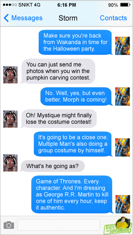 textsfromsuperheroes:  The Best of Halloween on Texts From Superheroes                                  The Joker Luthor one is my favorite.