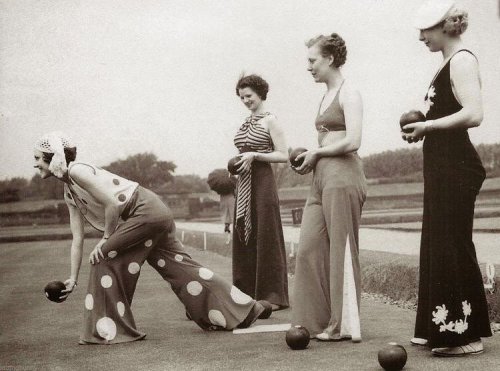 greatlakeoutfitters:  1935  Darling jumpsuits and palazzo pants from the 1930s!