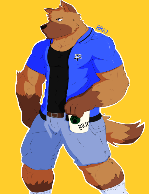 androsdracon:  New OC Brio! He’s a German Shepherd i think omg what have i done. Andros’ mate in a comic i will be making soon. He’s like, way taller and bulkier than Andros and is initially homophobic and stuff but slowly transitions over to teh