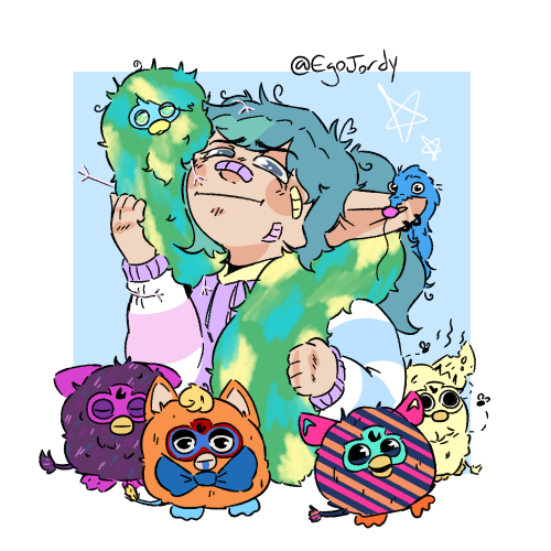 Ok, Mu Want To Make Was Too Strong And So I At The Very Least Did A Little Doodle Of My Furbies :D