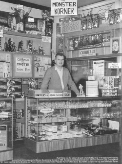 ronaldcmerchant:  hobby shop in 1964-lookit all the cool monster models! 