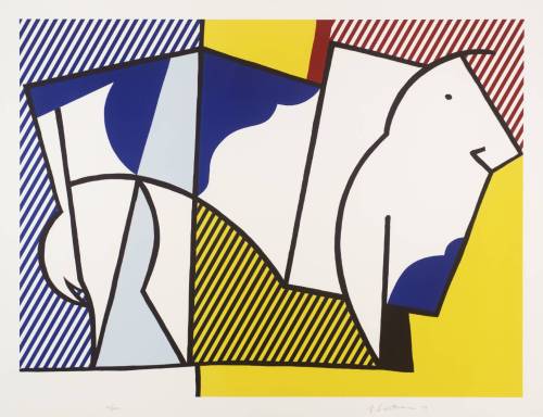 artmastered:  Roy Lichtenstein, Bull Profile series, 1973 A first-rate masterclass in abstraction, courtesy of American Pop giant Roy Lichtenstein. 