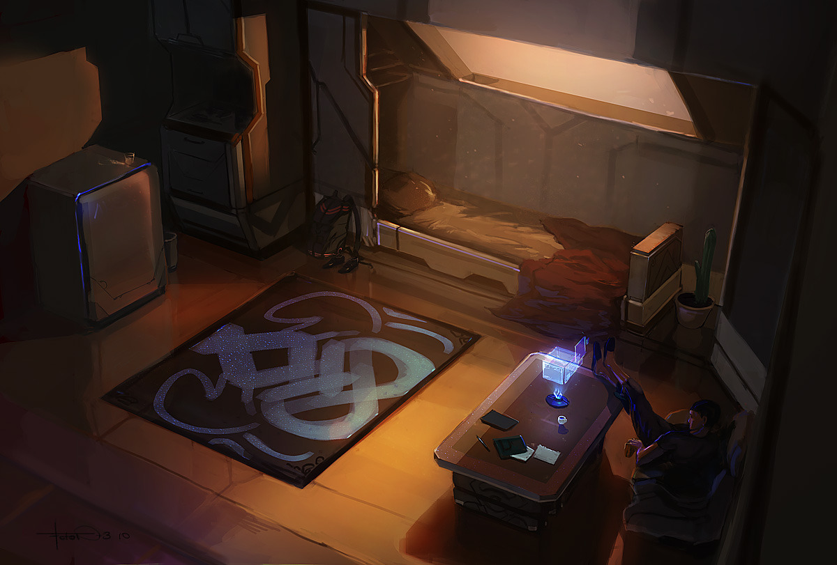 fuckyeahcyber-punk:  S. Room by FotoN-3 