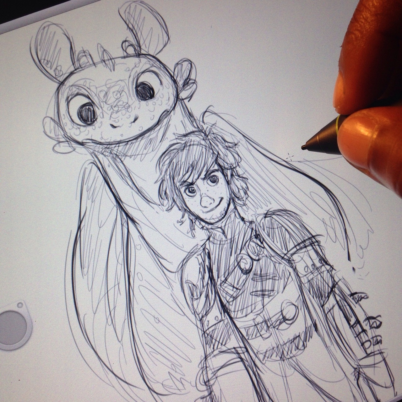 kenndal-draws-a-thing: Dragons 2 scribble.