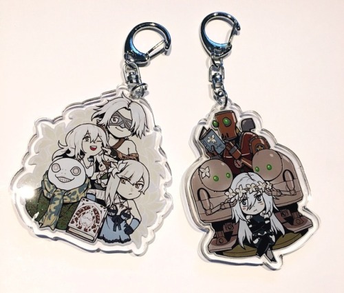 FF14 classes charms and Nier/Automata charms will be available at Anime Expo artist alley table G18!