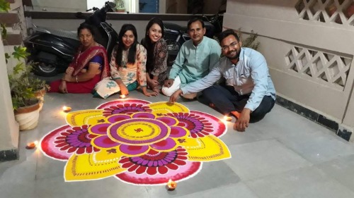 #Home Sweet Home, #Artwork Made Of Colours #Dipawali_Rangoli