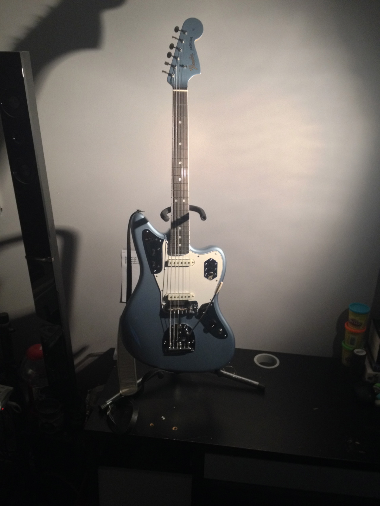 liint:  Fender 65th Anniversary Jaguar in ice blue metallic. 