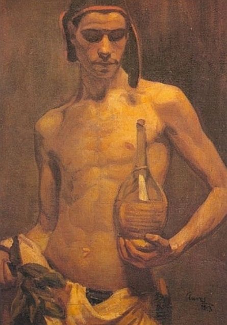 enchantemoimerlin:  Alfredo Claros Garcia (1893-1965) Slave of Bacchus,1913
