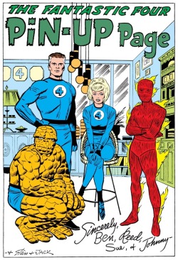 billyarrowsmith:  Early Fantastic Four pin-up