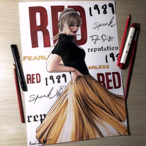 pedrolopesart - @taylorswift finished! What do you think? ☺️RED