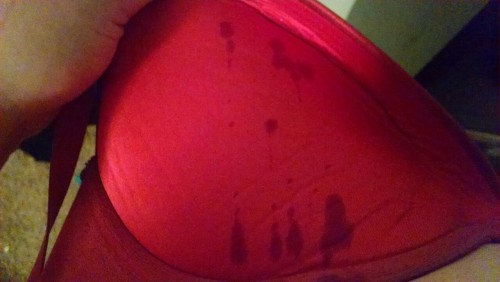 Bra got a little drippy today. :D