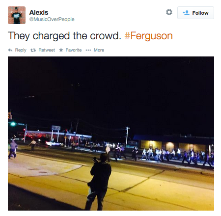 blackfemalejesus:  socialjusticekoolaid:   HAPPENING NOW (9.24.14): The situation in Ferguson is esc